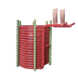 中頻爐，感應(yīng)爐，中頻電爐，感應(yīng)電爐中感應(yīng)線圈的作用：(洛陽萬峰工業(yè)爐)